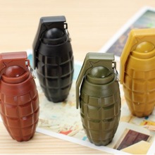 韩国创意文具手雷造型圆珠笔手榴弹伸缩圆珠笔CS中油笔