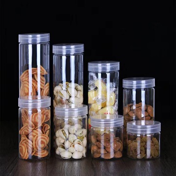 瓶子pet塑料食品罐花茶干果储物瓶罐55/65/70/85/100口干果包装罐-阿