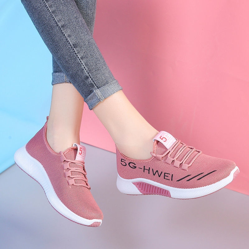 Trendy Shoes New Old Beijing Cloth Shoes Korean Casual Shoes Running Shoes Ladies Fly-Knit Sneakers