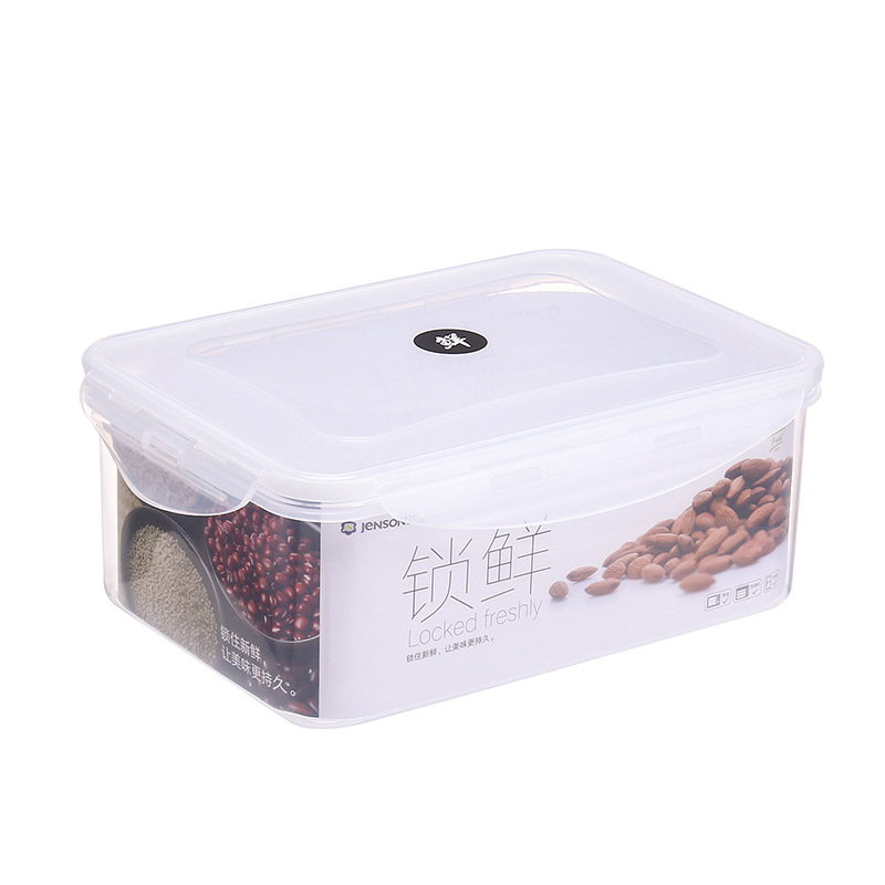 Japanese-Style Refrigerator Crisper Plastic Food Storage Box Rectangular Sealed Microwave Lunch Box Kitchen Fruit and Vegetable Pickles