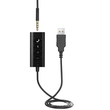 厂家直销ENC主动降噪USB线控器话务耳机延长线PC麦克风AUX音频线