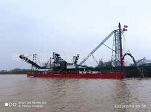 钻探式抽沙船也叫吸筒式抽沙船 钻探船适合厚泥层工况作业