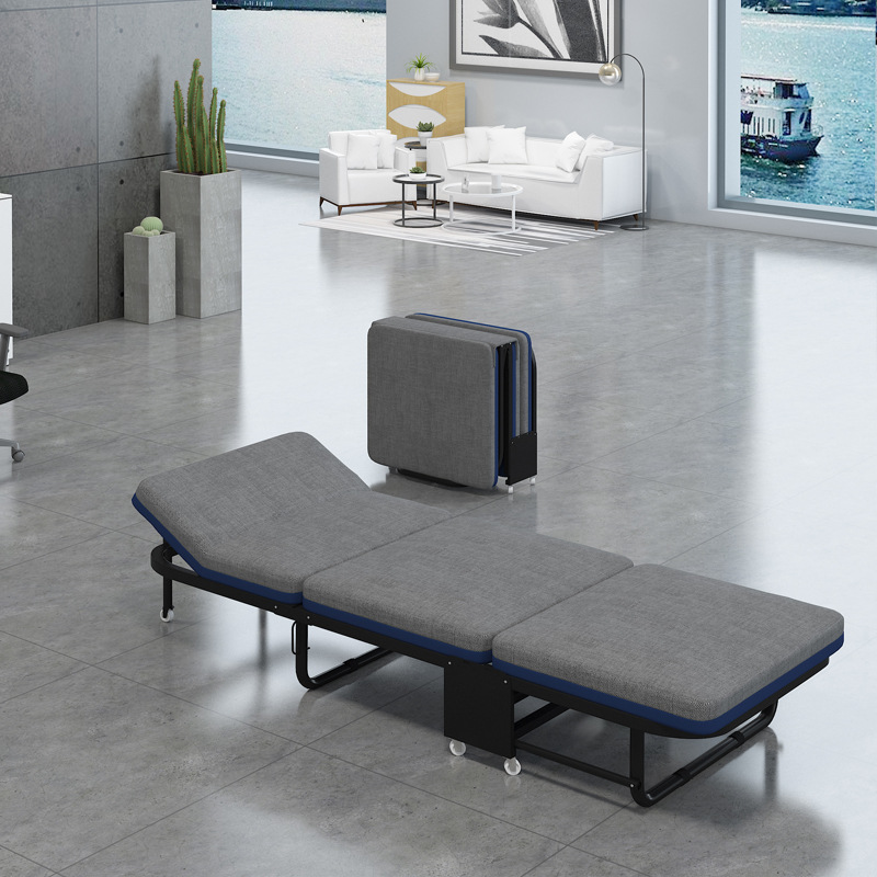 办公室折叠床三折沙发床单人简易床陪护床午休午睡床家用便携海绵