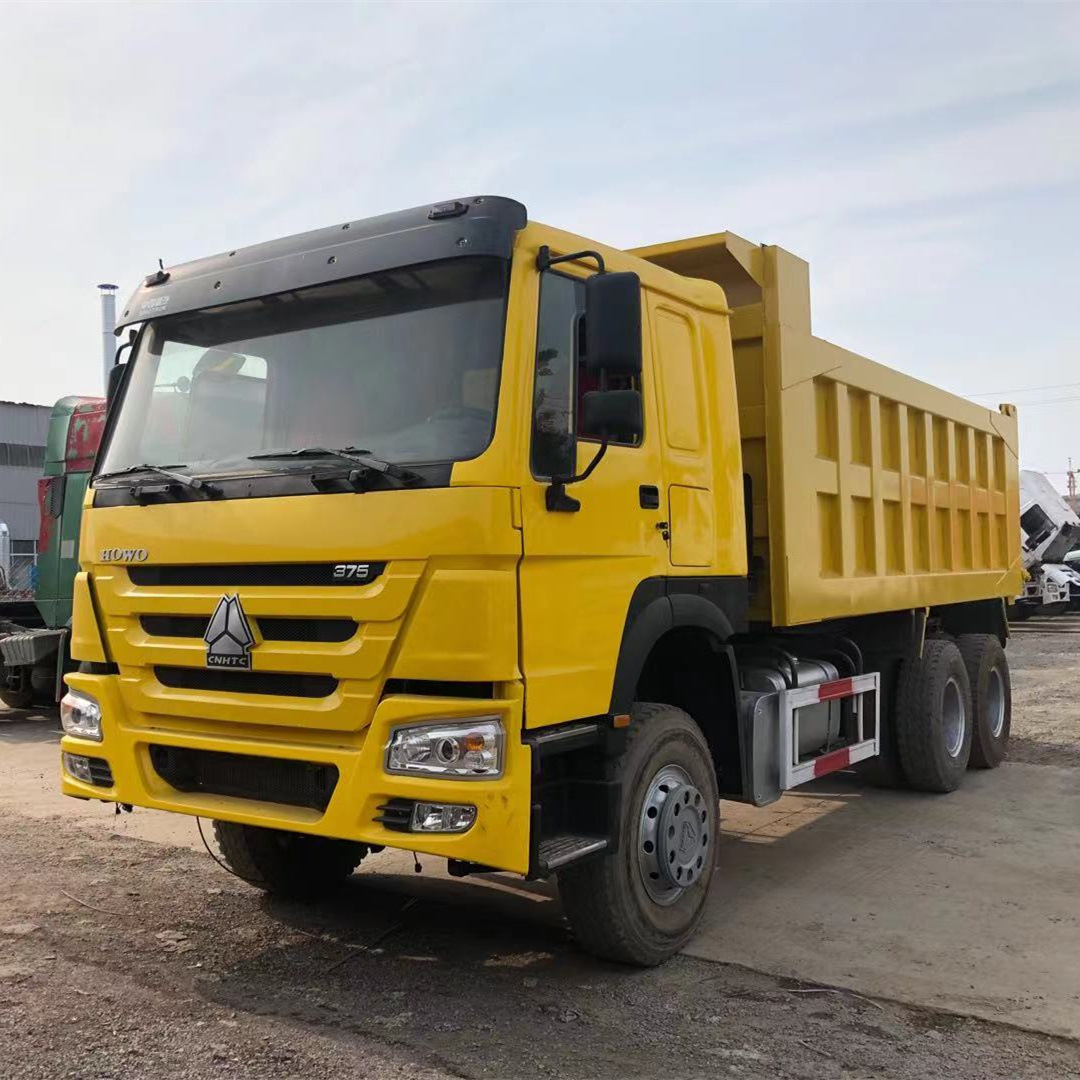 出售豪沃二手运输车 375马力双驱重体 后八轮渣土自卸车 翻斗车