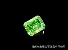 广西梧州厂家直销人造宝石裸石方形帕拉伊吧绿冰花切切割批发