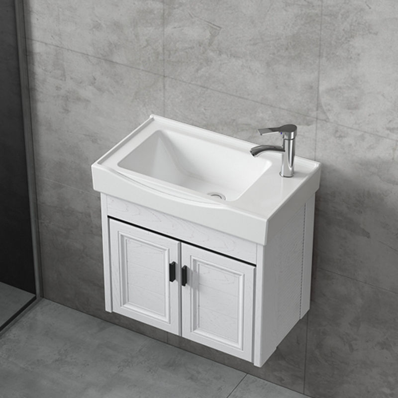 浴室柜铝合金洗脸盆组合卫生间洗漱台小户型家用洗手盆阳台面盆池