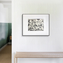 5YA1批发黑白客厅装饰画 抽象小众玄关墙面餐厅挂画后现代大幅样