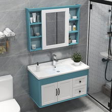 现代简约浴室柜组合卫生间潮洗漱台洗脸池洗手盆柜碳纤维卫浴