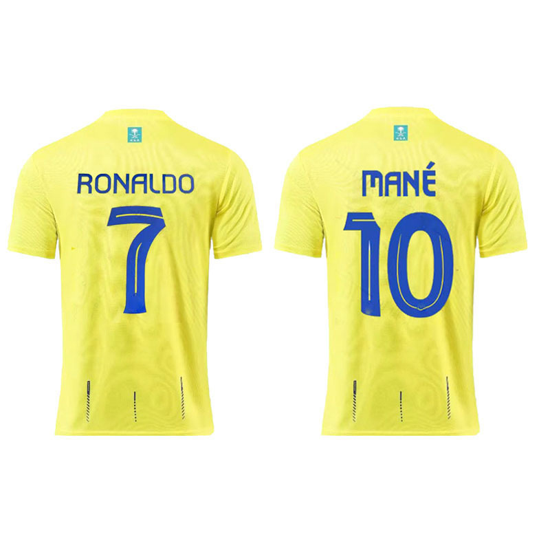 2324利雅得胜利足球服7号c罗球衣10马内成人儿童套装迈阿密球衣