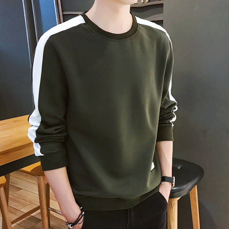 New Hoodie Men‘s Autumn and Winter Men‘s Long-Sleeved T-shirt Korean Casual Student Sweater Men‘s Loose Trendy Bottoming Shirt