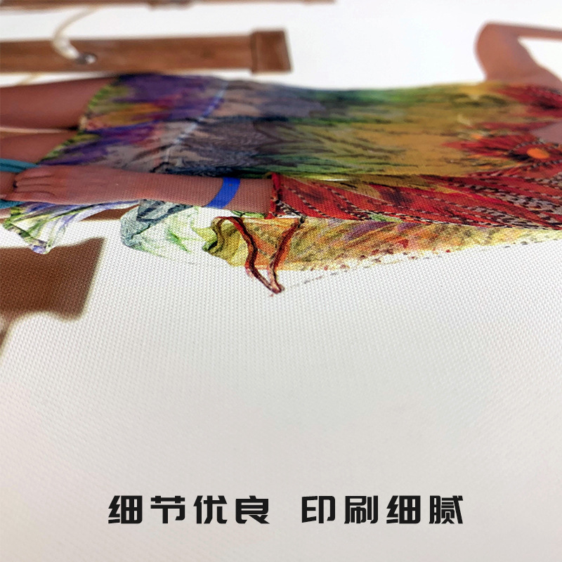 喷墨艺术布 水性防水喷绘图文打印绢丝布挂画涤纶布140g油画装饰