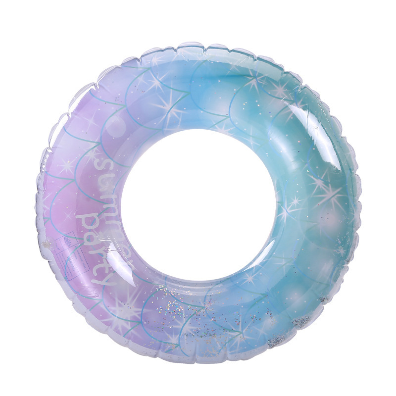 New Sequin Starry Sky Shiny Children's Swimming Ring Internet Celebrity Sequin Underarm Inflatable Swimming Ring Wholesale