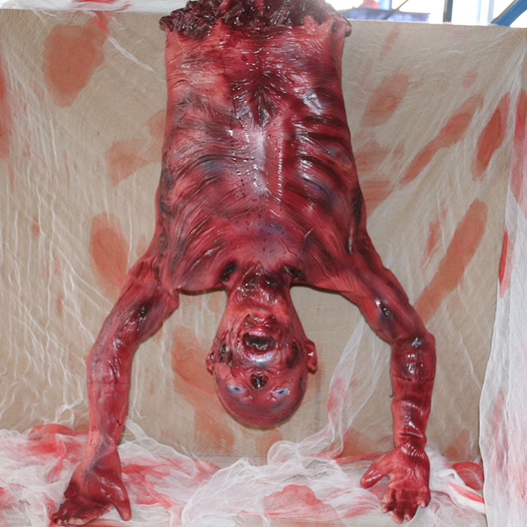 万圣节恐怖装扮鬼屋密室逃脱假尸体丧尸干尸人头吊鬼半身道具