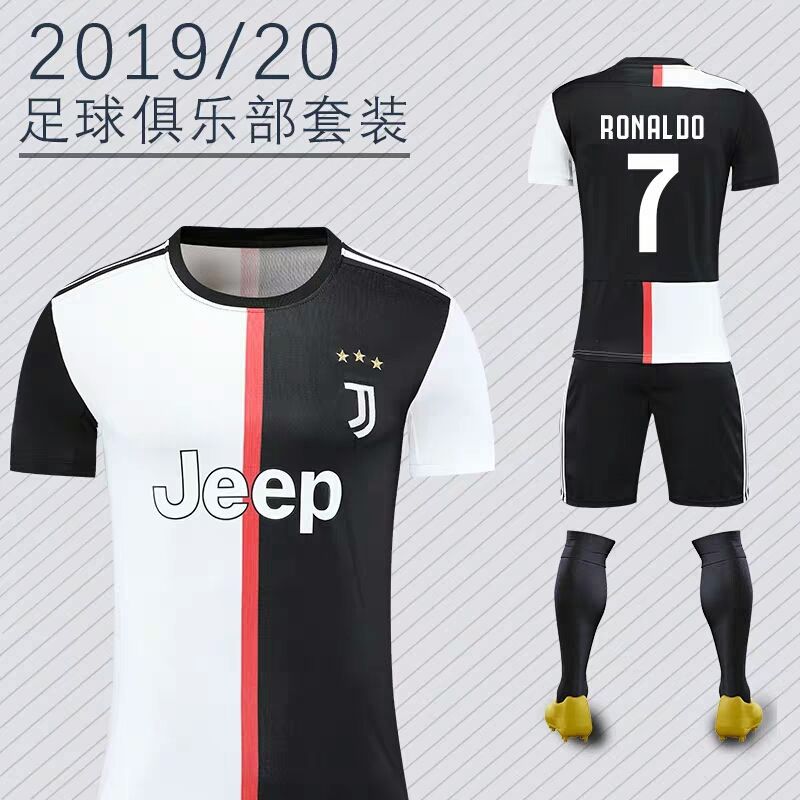 尤文图斯主场短袖c罗球衣7号足球服套装男训练队服比赛球衣-阿里巴巴
