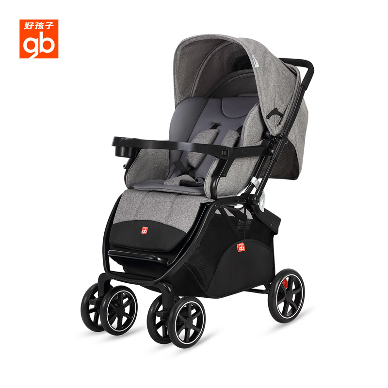 gb好孩子婴儿车高景观双向四轮避震宝宝折叠轻便手推车c300/c400