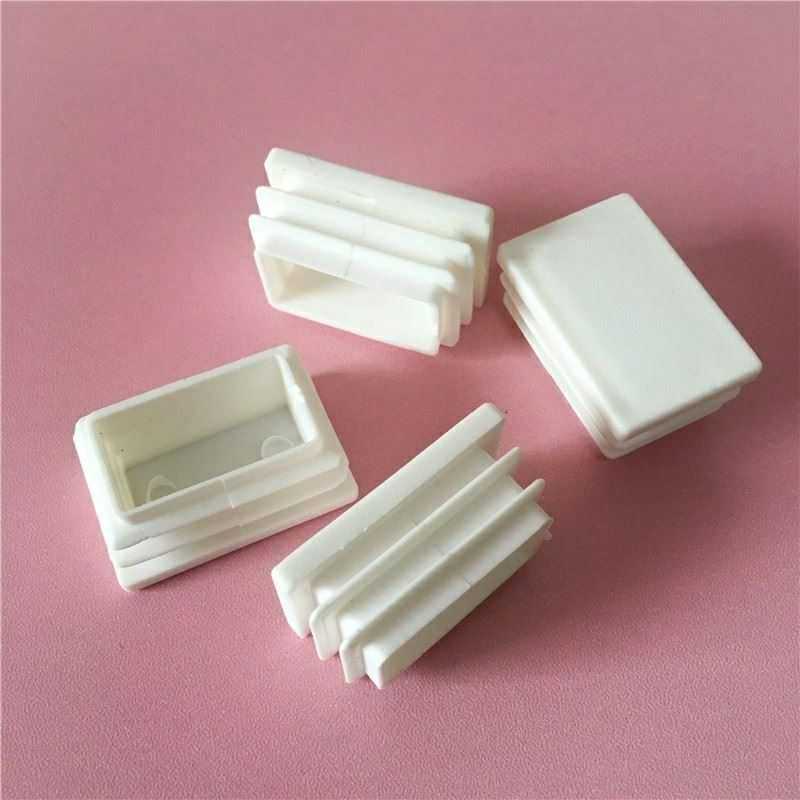 优品15*3 2*4*6 25*25白色方管堵头圆塞不锈钢塑料内塞胶塞盖帽