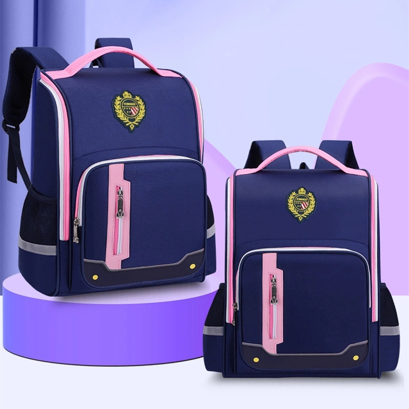 British Children's Schoolbag Men's Large Capacity Lightweight Decompression Spine Protection Wear-Resistant Preppy Style Backpack Grade 1-6 Wholesale