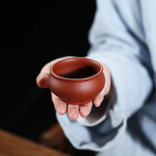 宜兴紫砂主人杯手工一鸣惊人精品功夫茶杯口杯黄金段泥品茗杯茶碗