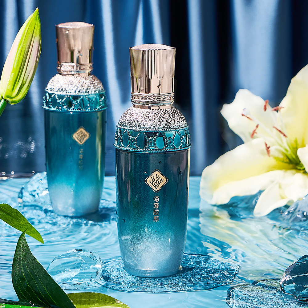 故事与她海藻胶原焕颜臻萃液水乳秋冬面霜补水保湿护肤品批发