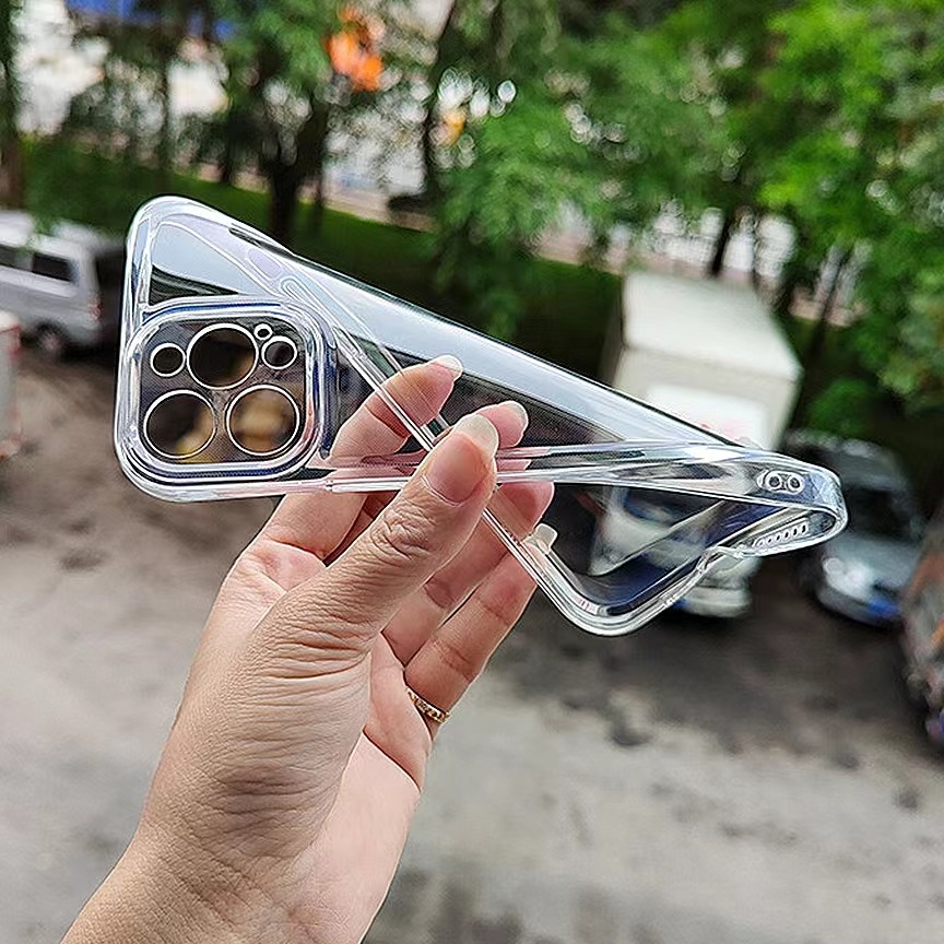 Suitable for Iphone13/14 Straight Edge Phone Case Wholesale iPhone X/11/12 Transparent Drop-Resistant Space Shell Phone Case
