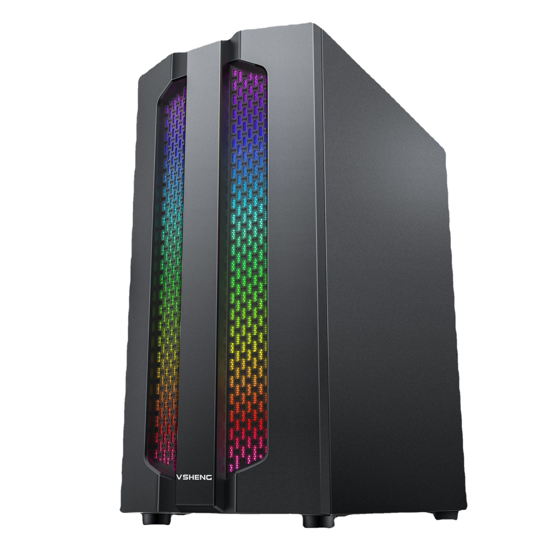 vsheng威盛双路cpu游戏机箱支持x79x99e-atx华南金牌双路主板