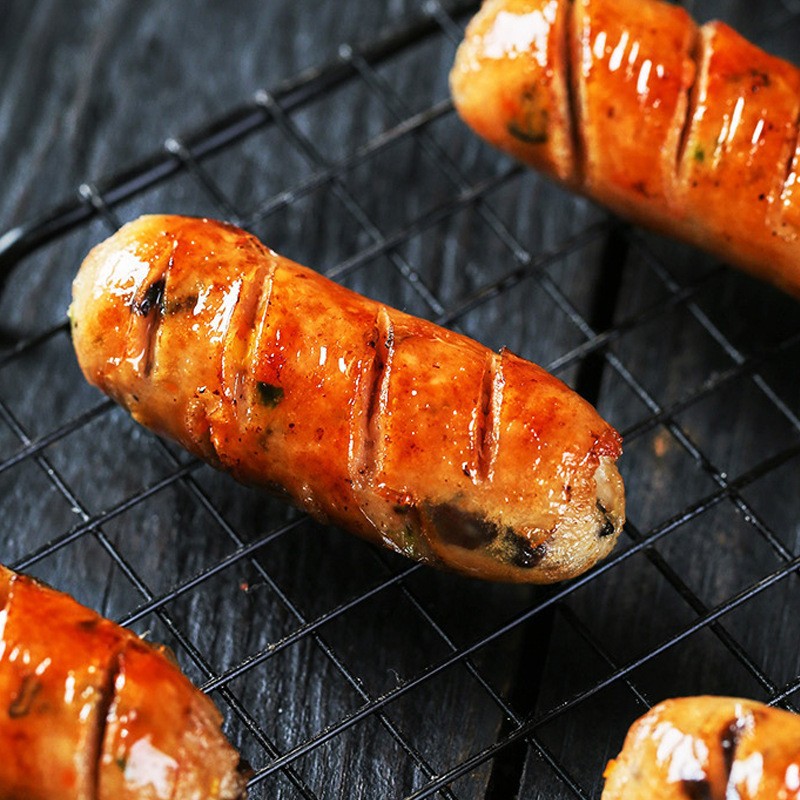 网红膳食肠火山石烤肠脆皮热狗烤香肠蔬菜肠8根