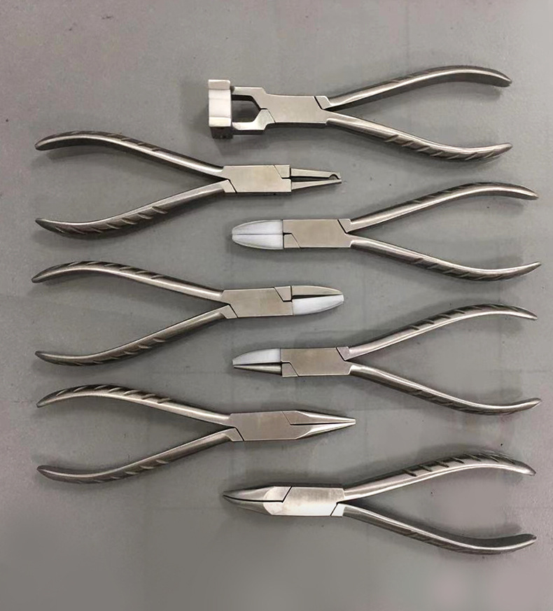 眼镜工具钳磨砂不锈钢维装配修调整钳子 鼻托钳尖嘴钳眼镜店设备