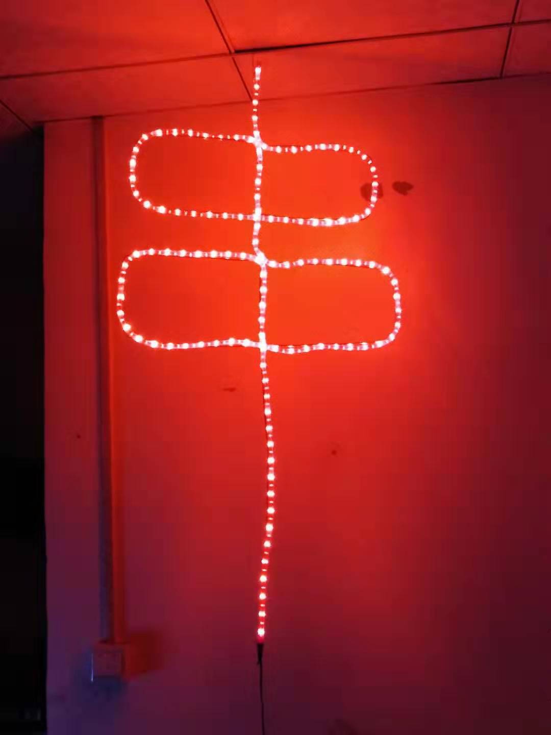 商用单灯双灯烧烤霓虹灯羊肉串招牌灯田园风 红色光源灯字 串字灯