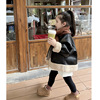 girl Fur one Sherpa leather and fur 2022 Korean Edition new pattern children Korean Easy Western style leather clothing coat