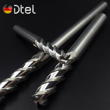 铝用铣刀200mm加长3刃55度硬质三刃钨钢合金铝合金专用立铣刀