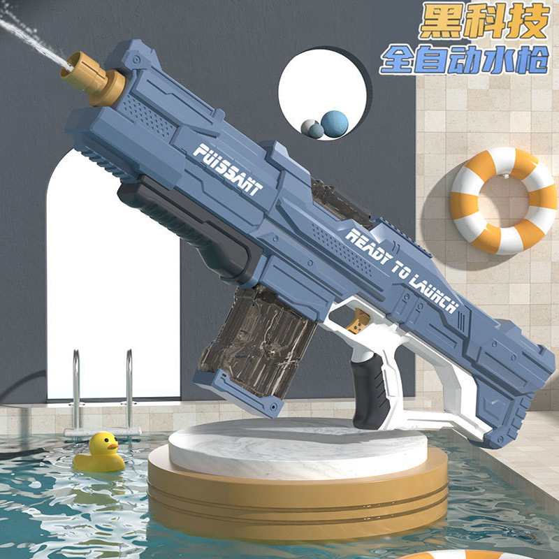 Children's Electric Water Gun Large Capacity Automatic Water Feeding High Pressure Water Pistol Boys Internet Celebrity Outdoor Toy Stall Wholesale