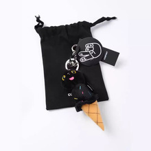 冰淇淋款 小黑猫韩国ins小黑猫挂件玩偶挂饰钥匙扣冰淇淋款