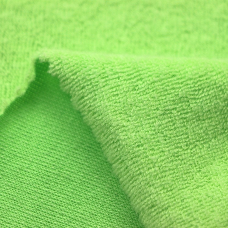 轻磨毛cvc毛巾布针织反包棉涤小毛圈布碳素磨毛cvc毛巾布服装面料