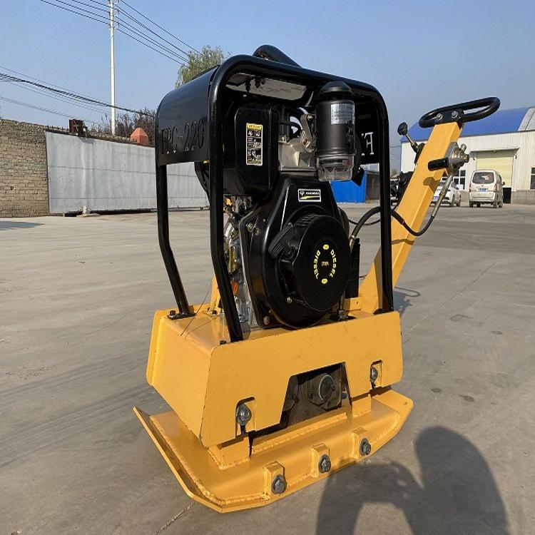 小型电动汽油震动电夯 柴油平板夯打夯机 沥青路面压实夯土夯实机