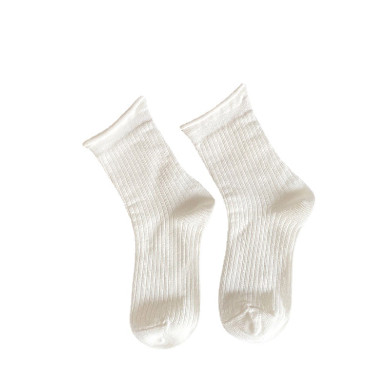 White Socks for Women Cute Japanese Style JK Socks Ins Trendy Summer Tube Socks Spring and Autumn Long Lolita Lace Socks