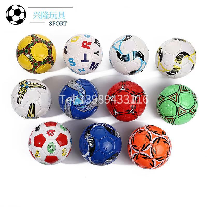 Football No. 5 No. 4 No. 3 No. 2 PVC Training Competition Export Wholesale Engraved Lo Go