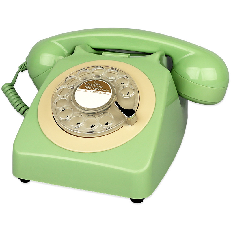 老式转盘电话机旋转复古无线插卡电话仿古家用办公酒店固定座机