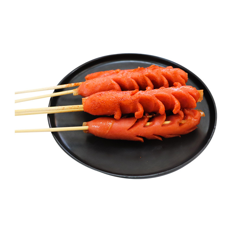 得力龙麦穗开花肠切花肠户外烧烤食材商用油炸热狗火腿烤香肠15串