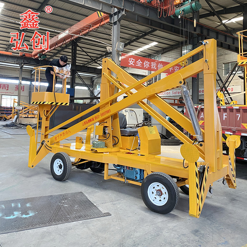 可驾驶车载式高空作业升降台 360旋转臂作业登高车 曲臂式升降机