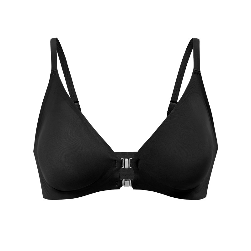Front Buckle Wireless Women's Adjustable Bra European and American plus Size Seamless Beautiful Back Soft Support Sports Breathable Underwear