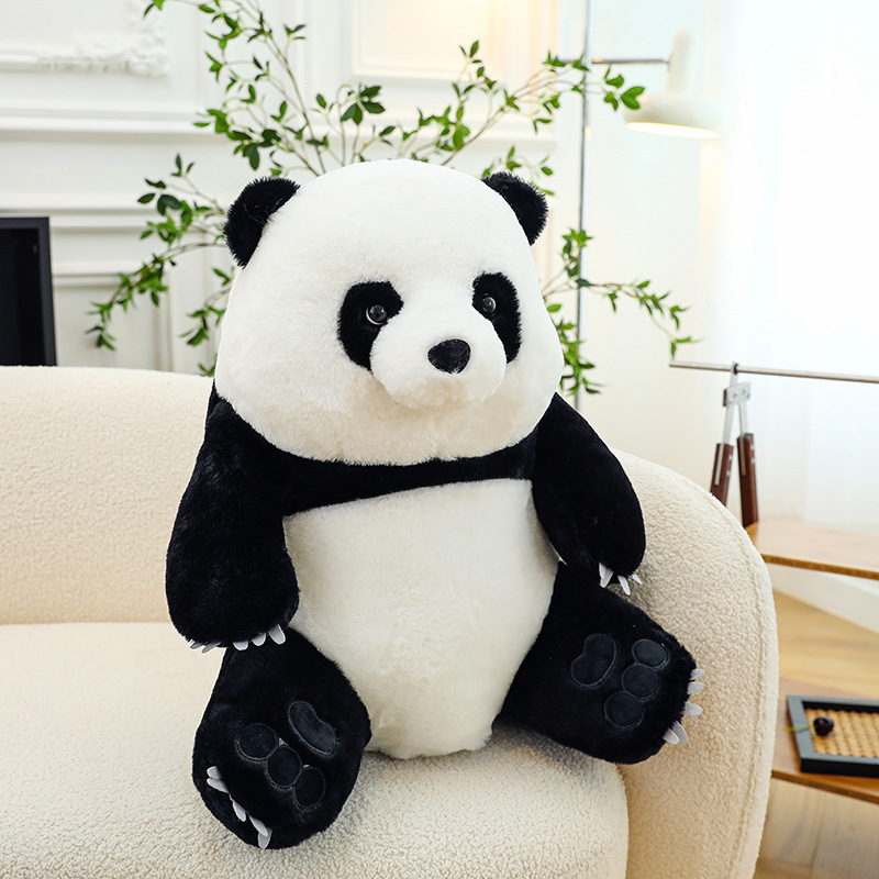 网红大熊猫玩偶丫丫熊猫毛绒玩具大熊猫家居摆件儿童安抚玩偶批发