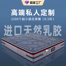 私人定制豪宅1.8米天然乳胶床垫独立弹簧环保棕垫软硬两用椰棕价