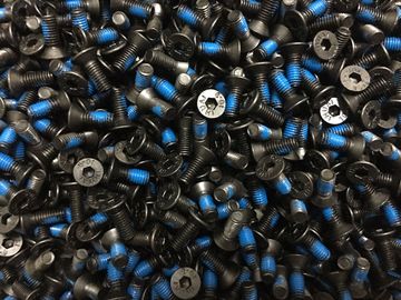 点胶10.9级沉头内六角螺丝涂胶奈落平头螺钉耐落蓝胶m2m2.5m3m4全