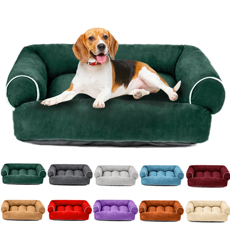 跨境新款宠物狗沙发床狗窝狗垫子秋冬宠物深度睡眠大狗沙发 床批