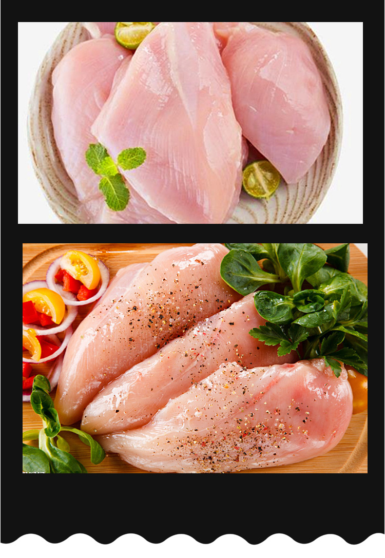 整箱圣农鸡胸肉 冷冻新鲜鸡大胸健身代餐鸡脯肉汉堡鸡肉商用12kg