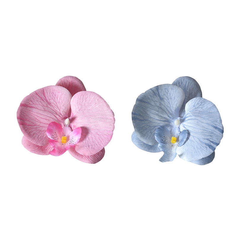 Diy Handmade Phalaenopsis Flower Head Petal Artificial Flower Accessories Flower Material Hairpin Headdress Decoration Laminate Material Wholesale