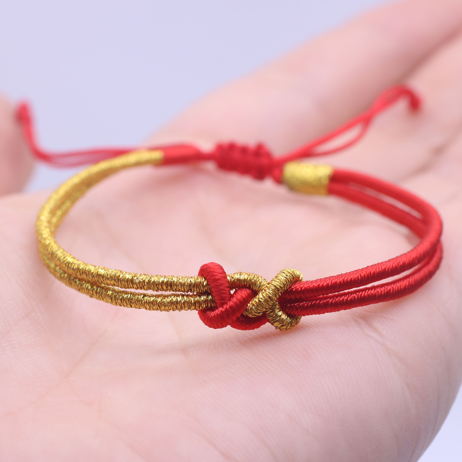 批发情侣同心diy简约清新编绳手链编织手绳半成品可穿珠创意-阿里巴巴