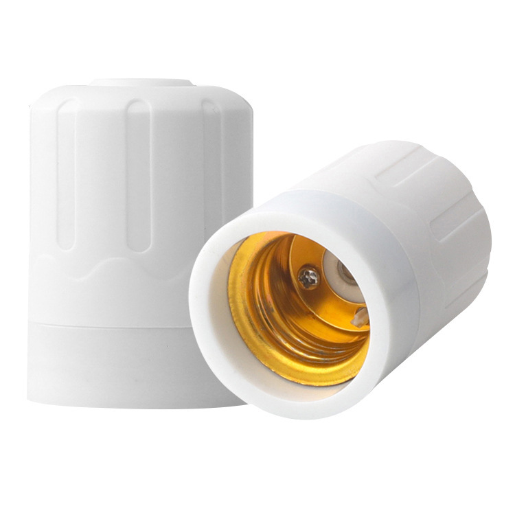 源头工厂e27明装86型灯头 工程平口灯座吊灯头 室内方形86平灯座