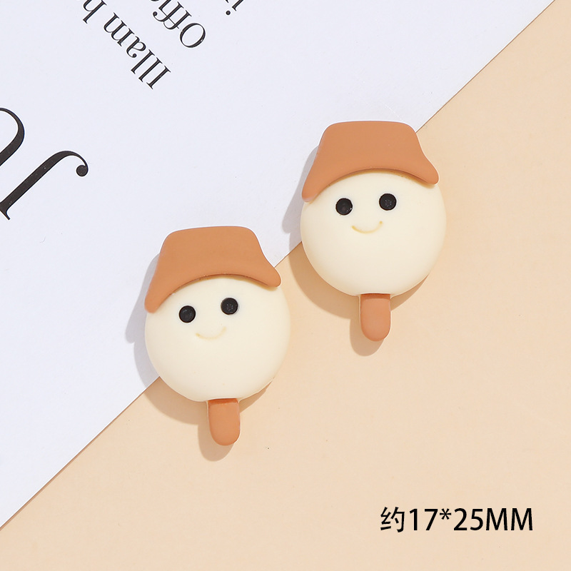 Simulation Fried Egg Ice Cream Cream Glue Phone Case DIY Material Package Handmade Hair Accessories Resin Accessories