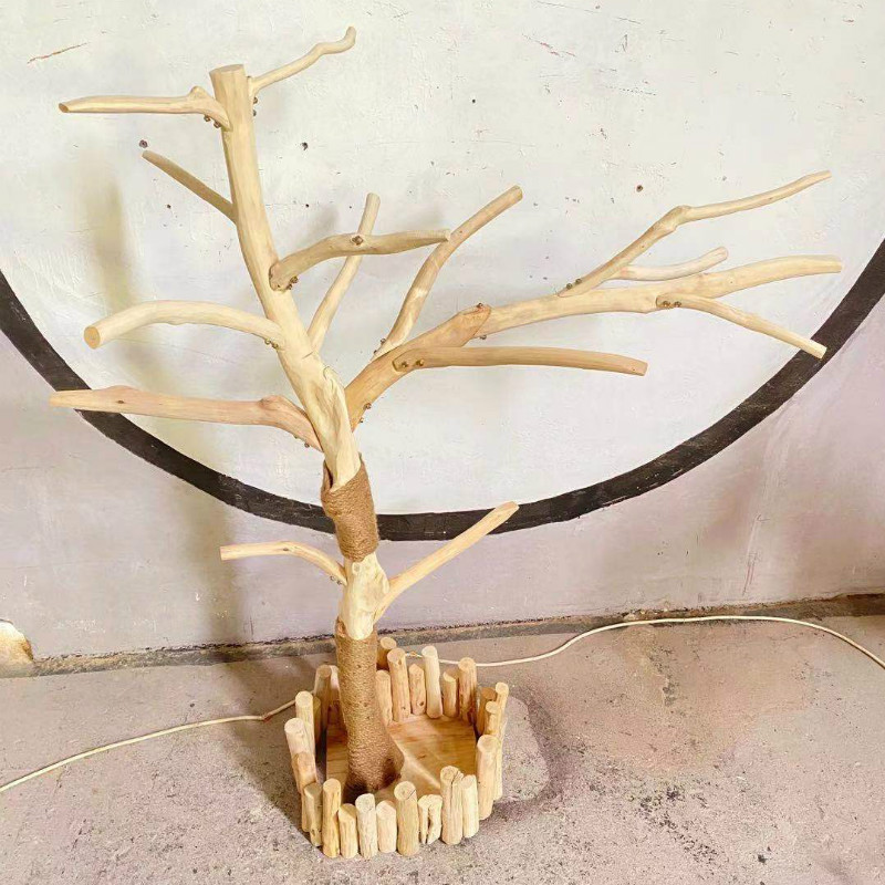 天然枯树枝鸟爬架耐磨金刚鹦鹉站架玄凤宠物实木爬梯中大型鸟架子